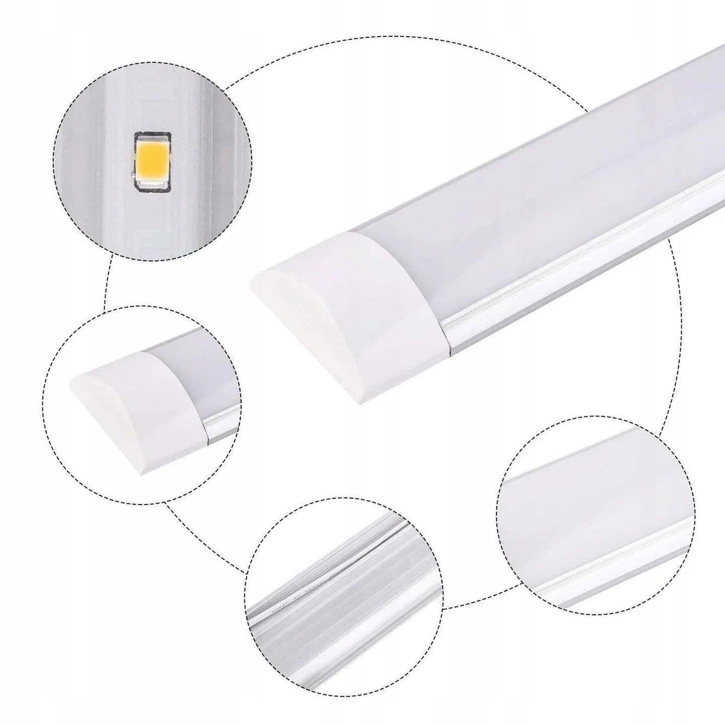 Panel LED Natynkowy 60cm Biały 18W 3