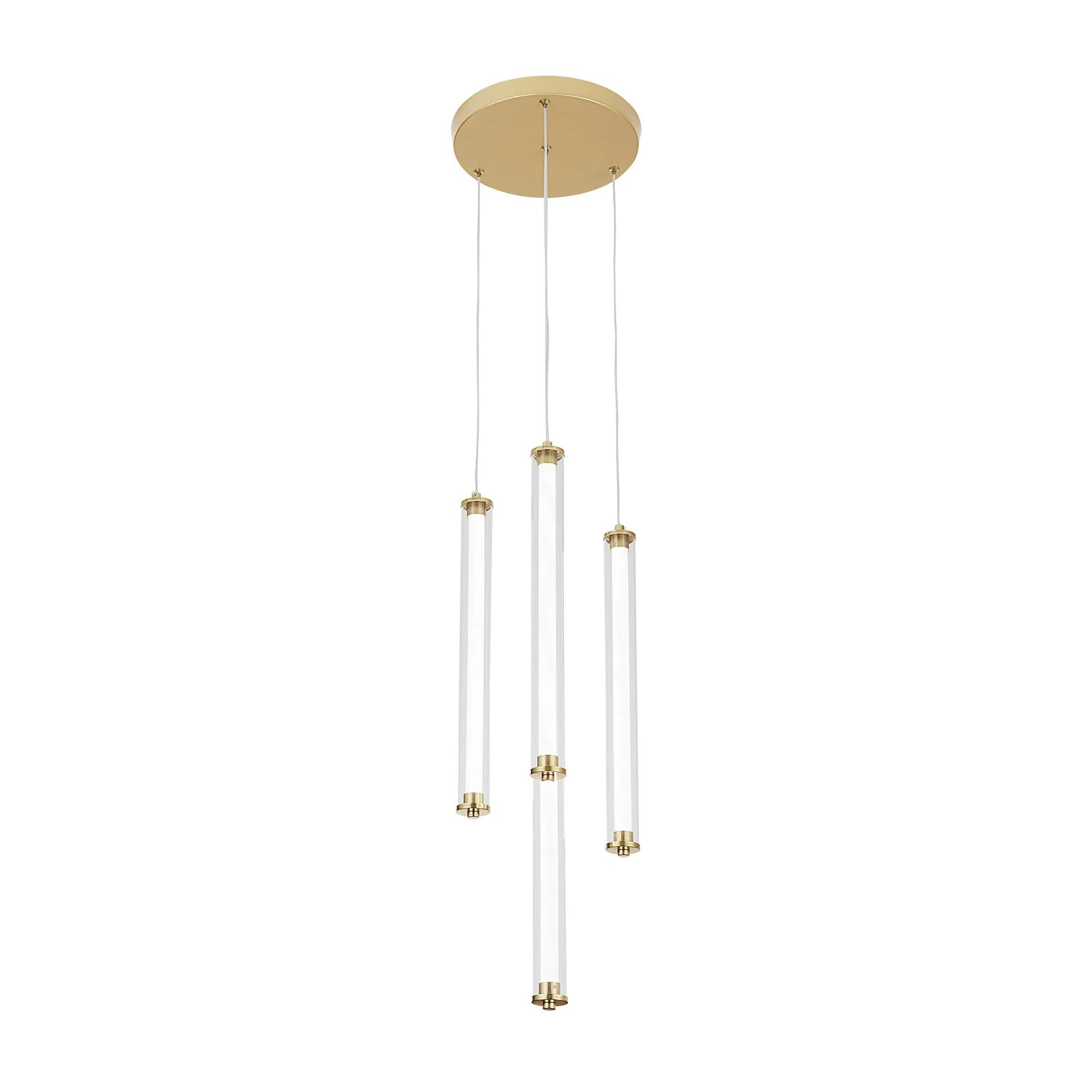 LAMPA WISZĄCA LED G024-4CPR ZŁOTA 3