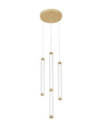 LAMPA WISZĄCA LED G024-4CPR ZŁOTA 3