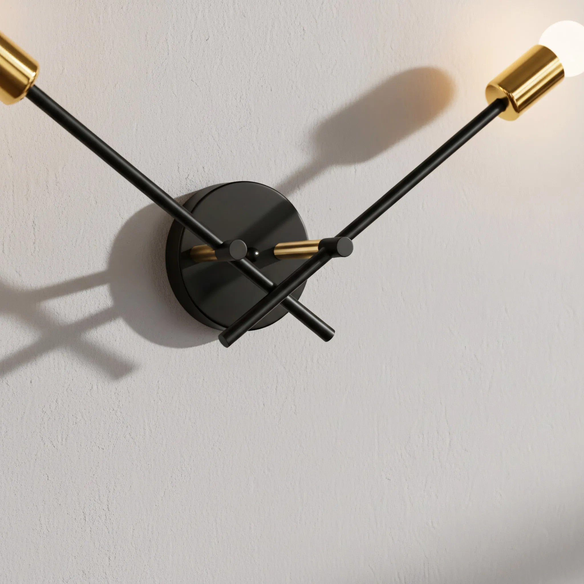 LAMPA ŚCIENNA KINKIET APP1119-2W Czarna 3