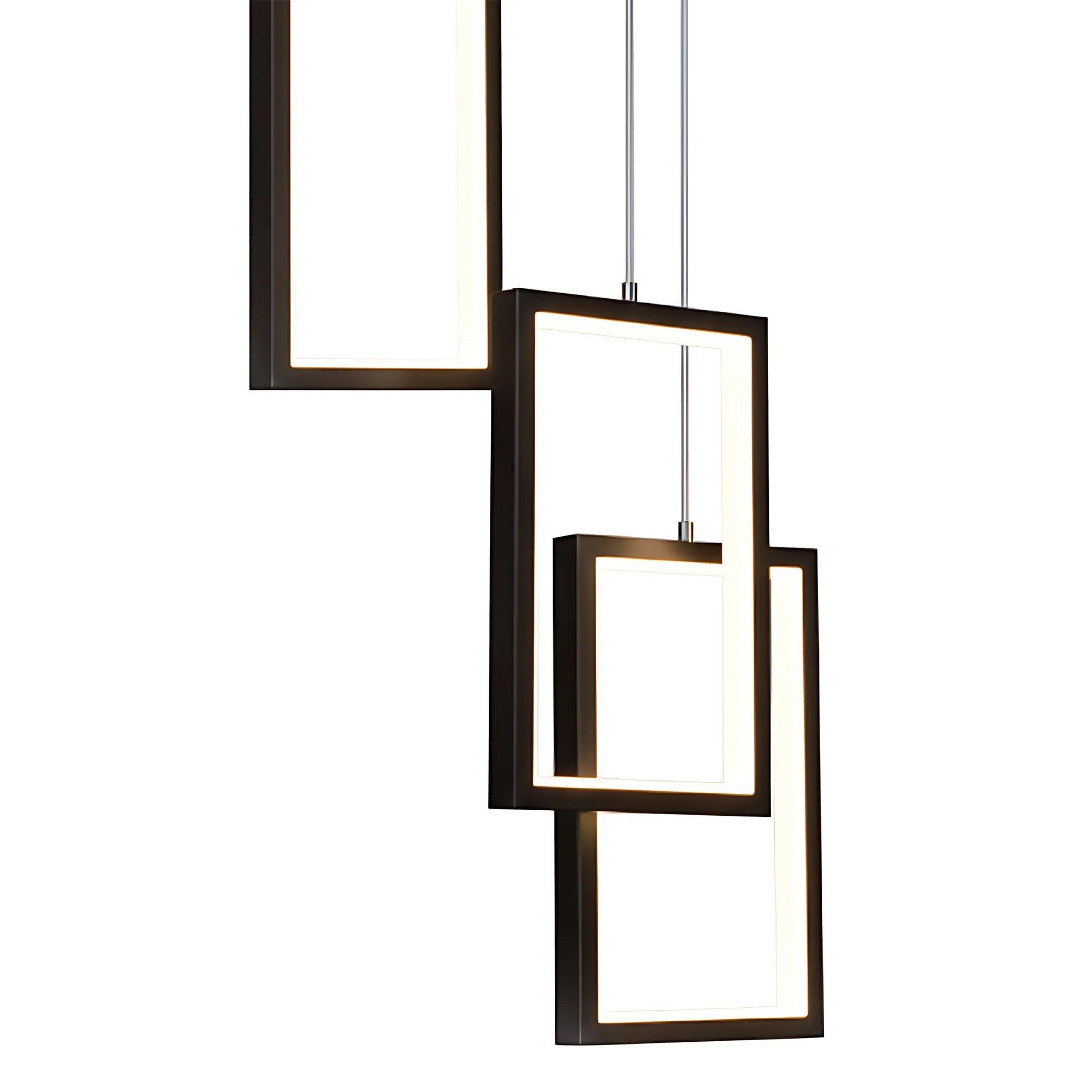 LAMPA SUFITOWA WISZĄCA LED LHJ089-7CP CZARNA 3