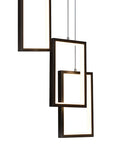 LAMPA SUFITOWA WISZĄCA LED LHJ089-7CP CZARNA 3