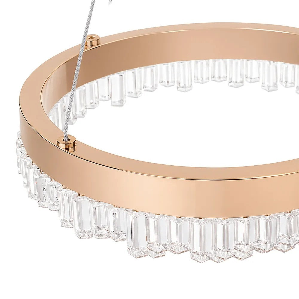 LAMPA WISZĄCA LED LHJ097-CP JASNE RÓŻOWE ZŁOTO 3