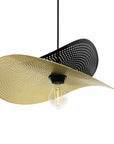 LAMPA SUFITOWA WISZĄCA APP1471-1CP Czarna/złoto 3