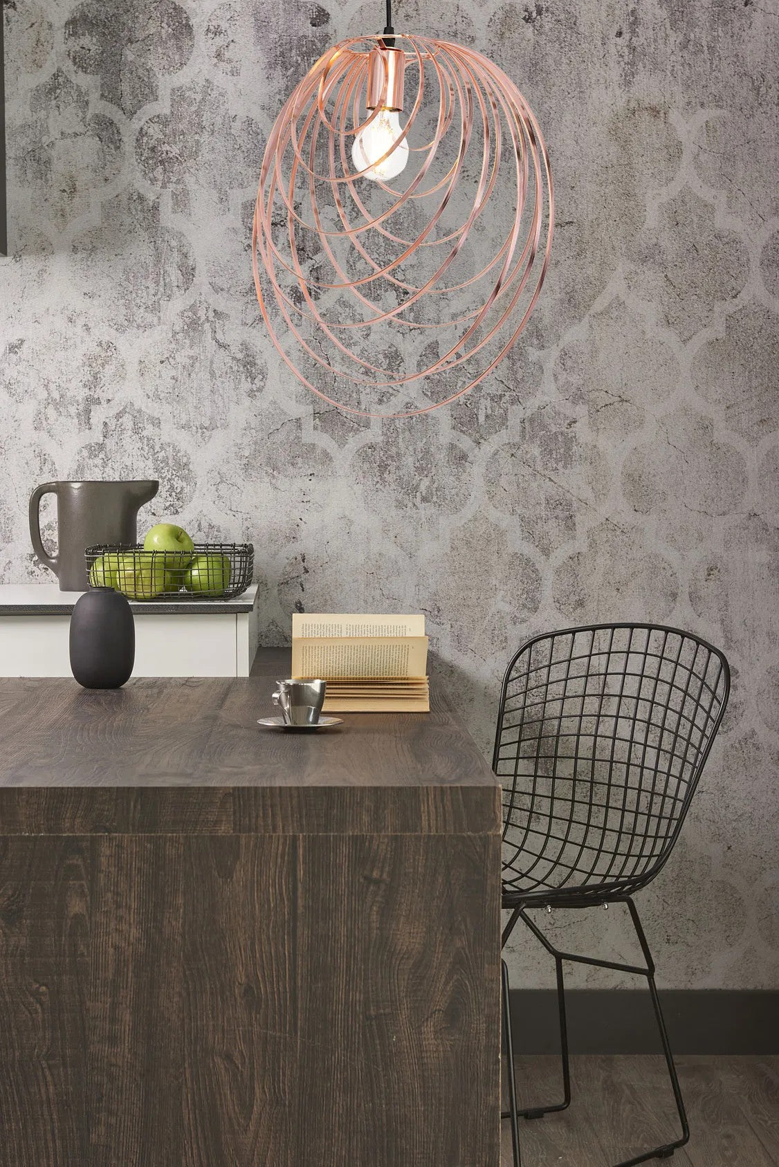 LAMPA SUFITOWA GEOMETRYCZNA APP427-1CP Rózowe Złoto 3