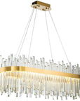 Lampa Sufitowa Kryształowa APP1513-CP80 Złota 3