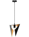 LAMPA SUFITOWA TRÓJKĄTNA GEOMETRYCZNA APP253-1CP CZARNA 3