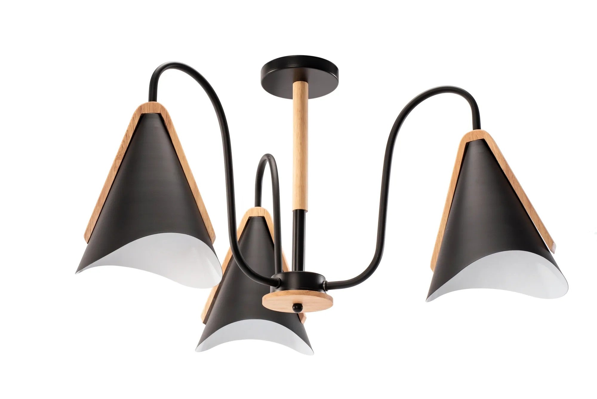 Lampa Sufitowa Skandynawska Trójramienna APP605-3C Czarna 3