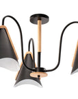 Lampa Sufitowa Skandynawska Trójramienna APP605-3C Czarna 3