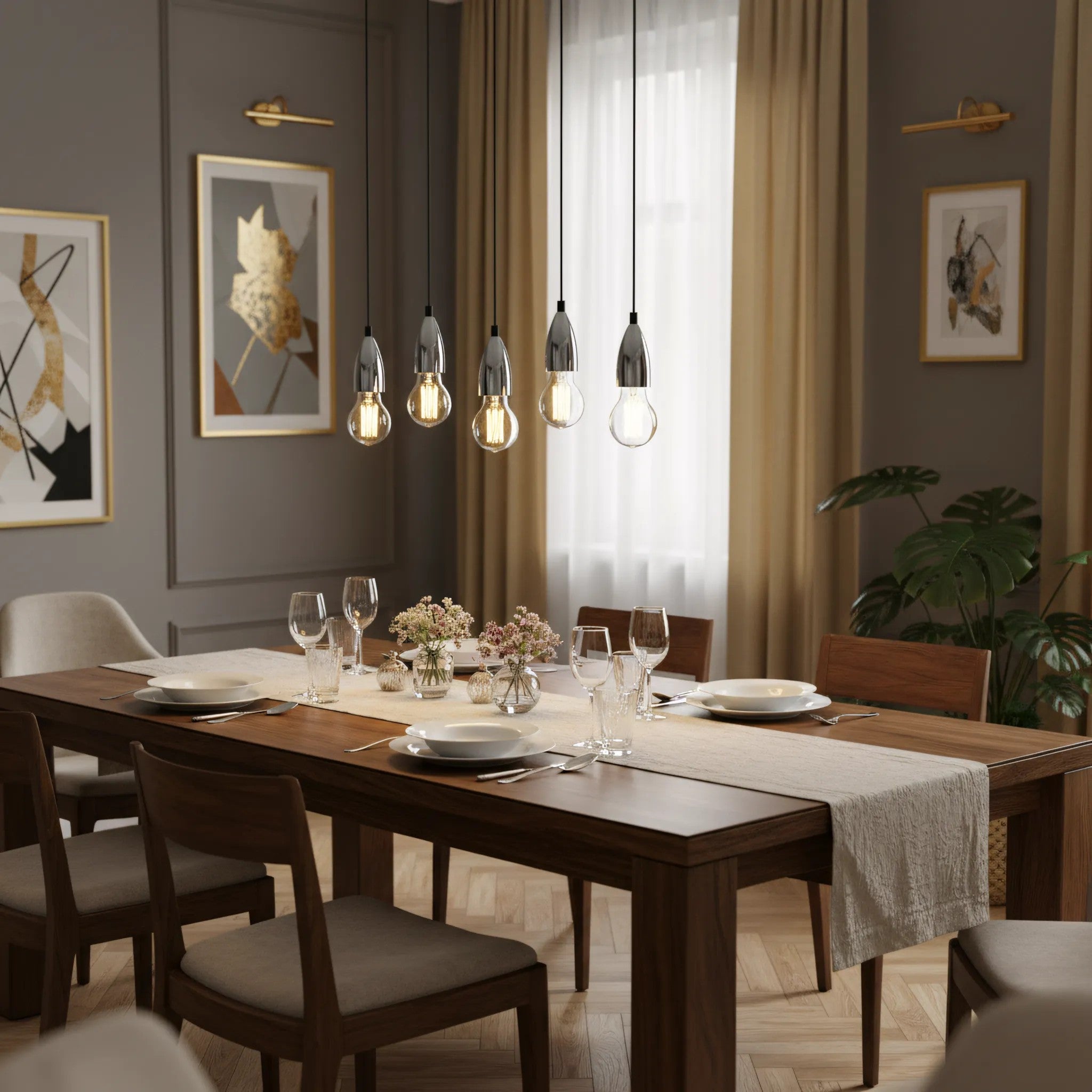 Lampa Sufitowa Wisząca Oprawka APP358-1CP CHROM 3