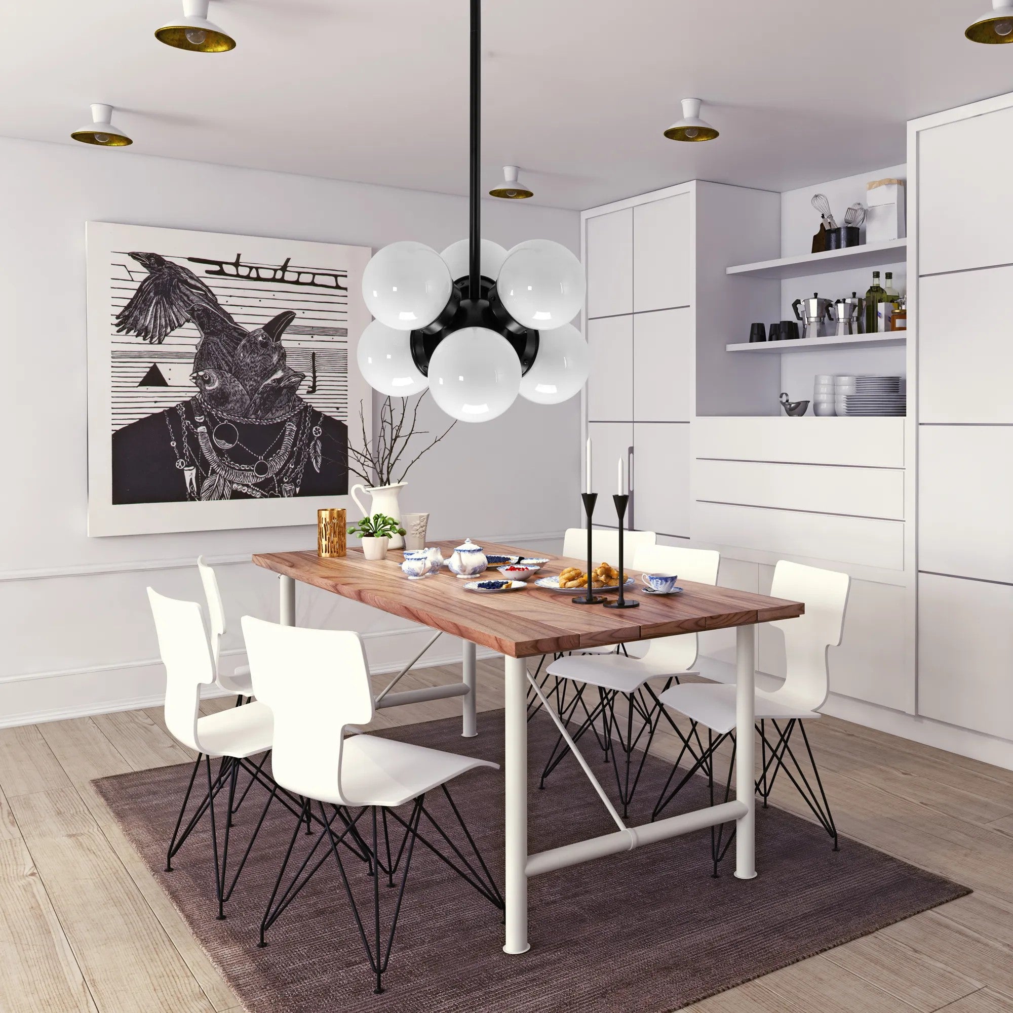 Lampa Sufitowa LOFT APP904-6CP 3