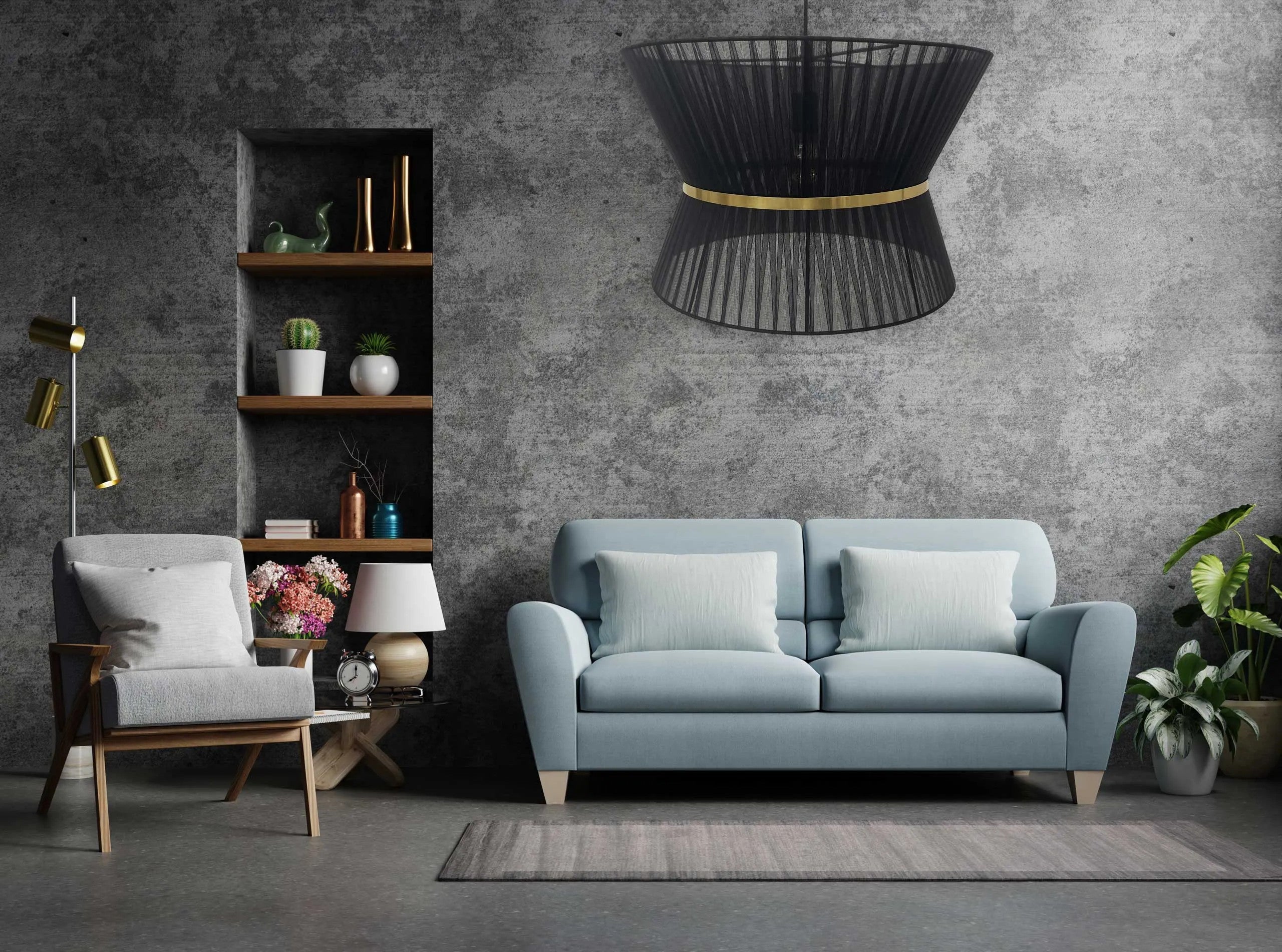 LAMPA SUFITOWA WISZĄCA APP1503-1CP BLACK 3