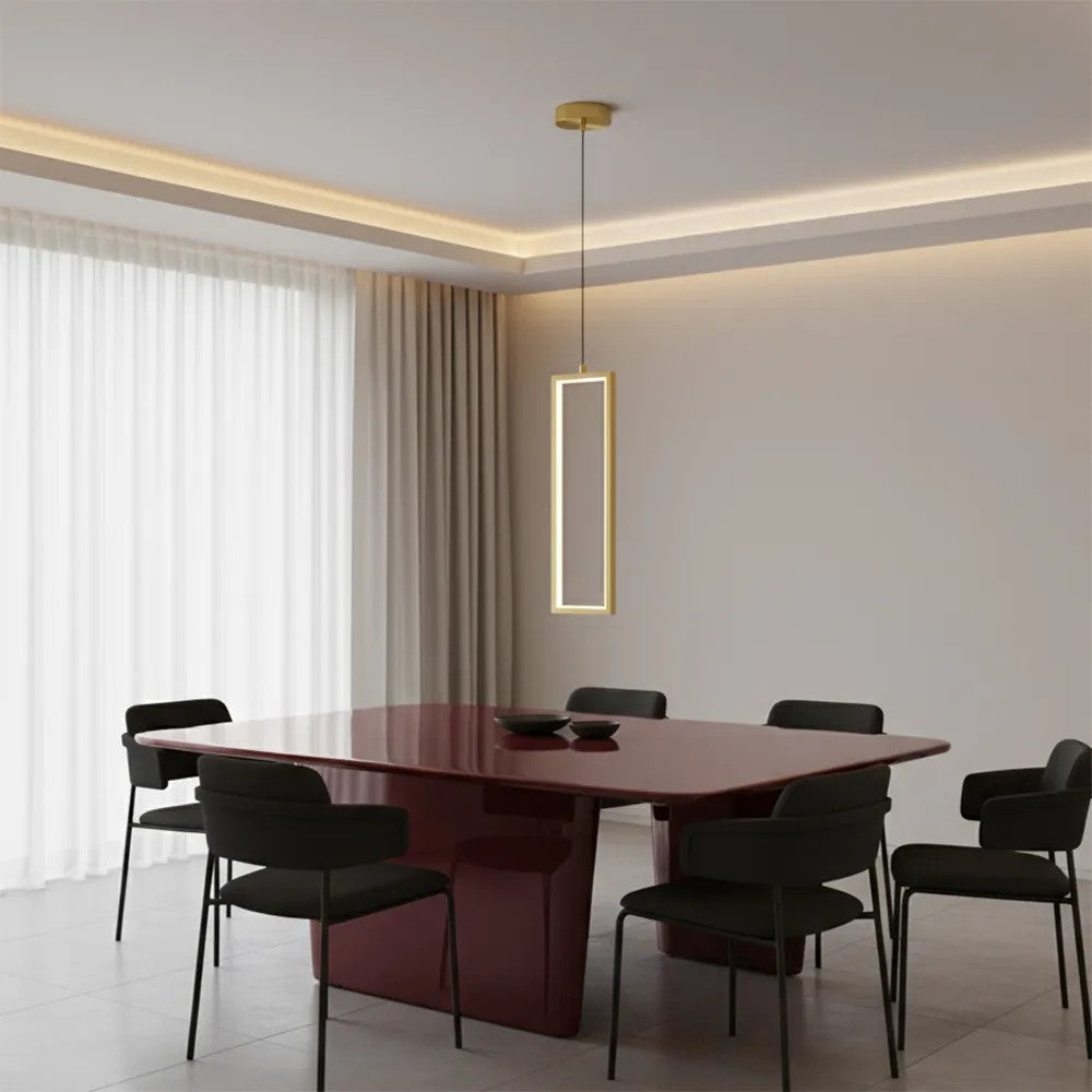 LAMPA SUFITOWA WISZĄCA LED LHJ084-1CP ZŁOTA 3