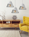 LAMPA SUFITOWA WISZĄCA KLOSZ METAL APP227-1CP CZARNA 3