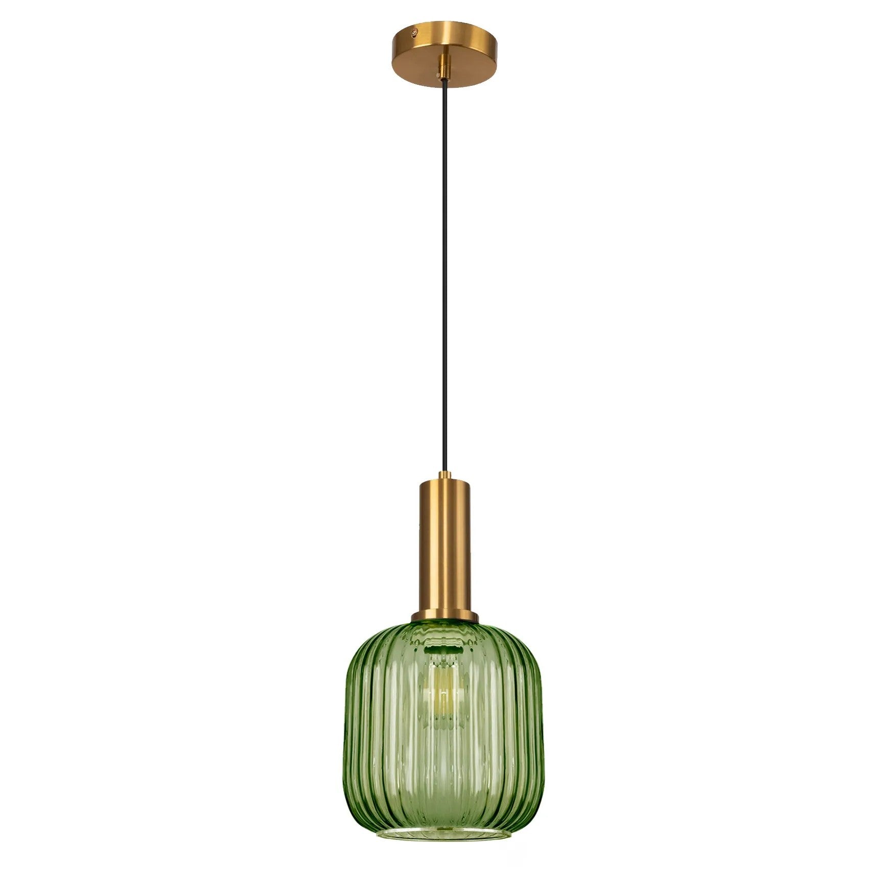 Lampa Sufitowa Wisząca Szklana APP462-1CP Zielona 3
