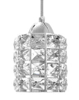 Lampa Sufitowa Kryształ APP727-1CP Srebrna 3