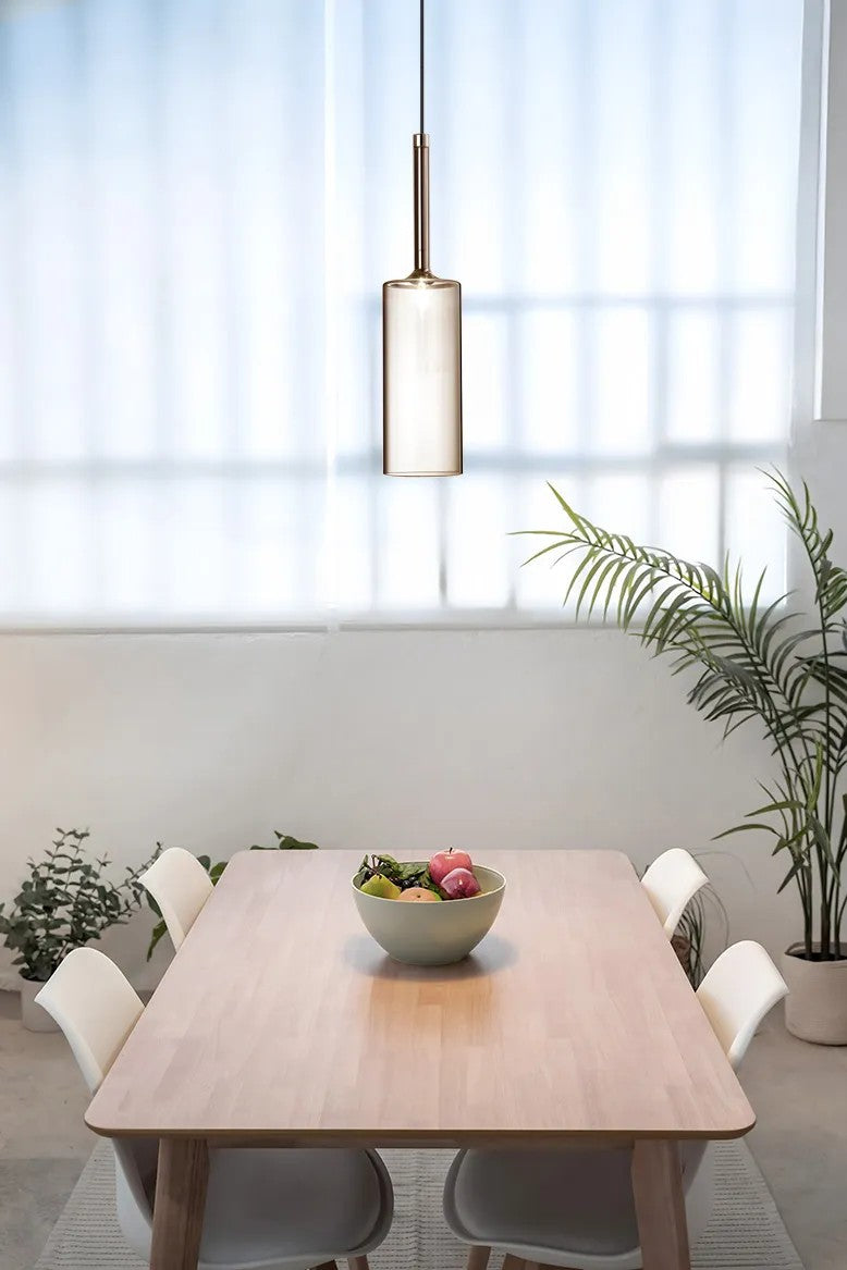 Lampa Sufitowa Wisząca Szklany Klosz APP1700-1CP AMBER C 3