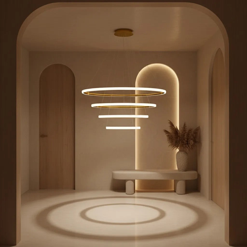Lampa Wisząca LED LHJ009-CP4 ZŁOTA 3
