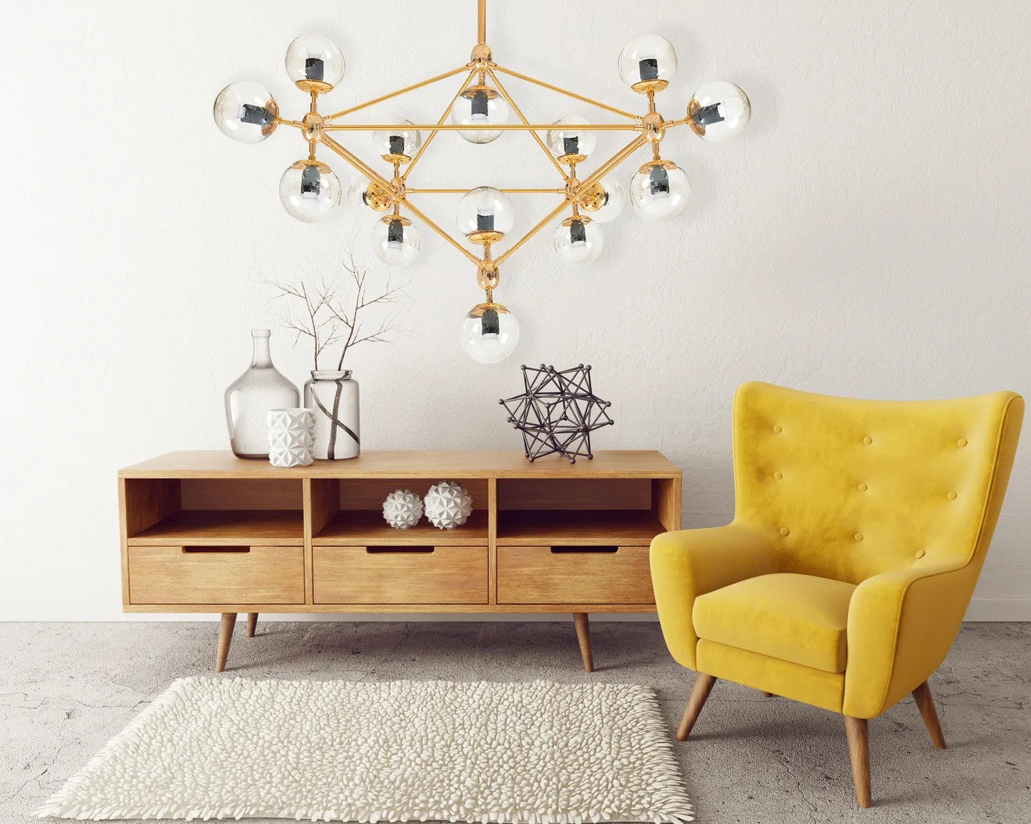 Lampa Wisząca Sufitowa Złota APP267-15C 3