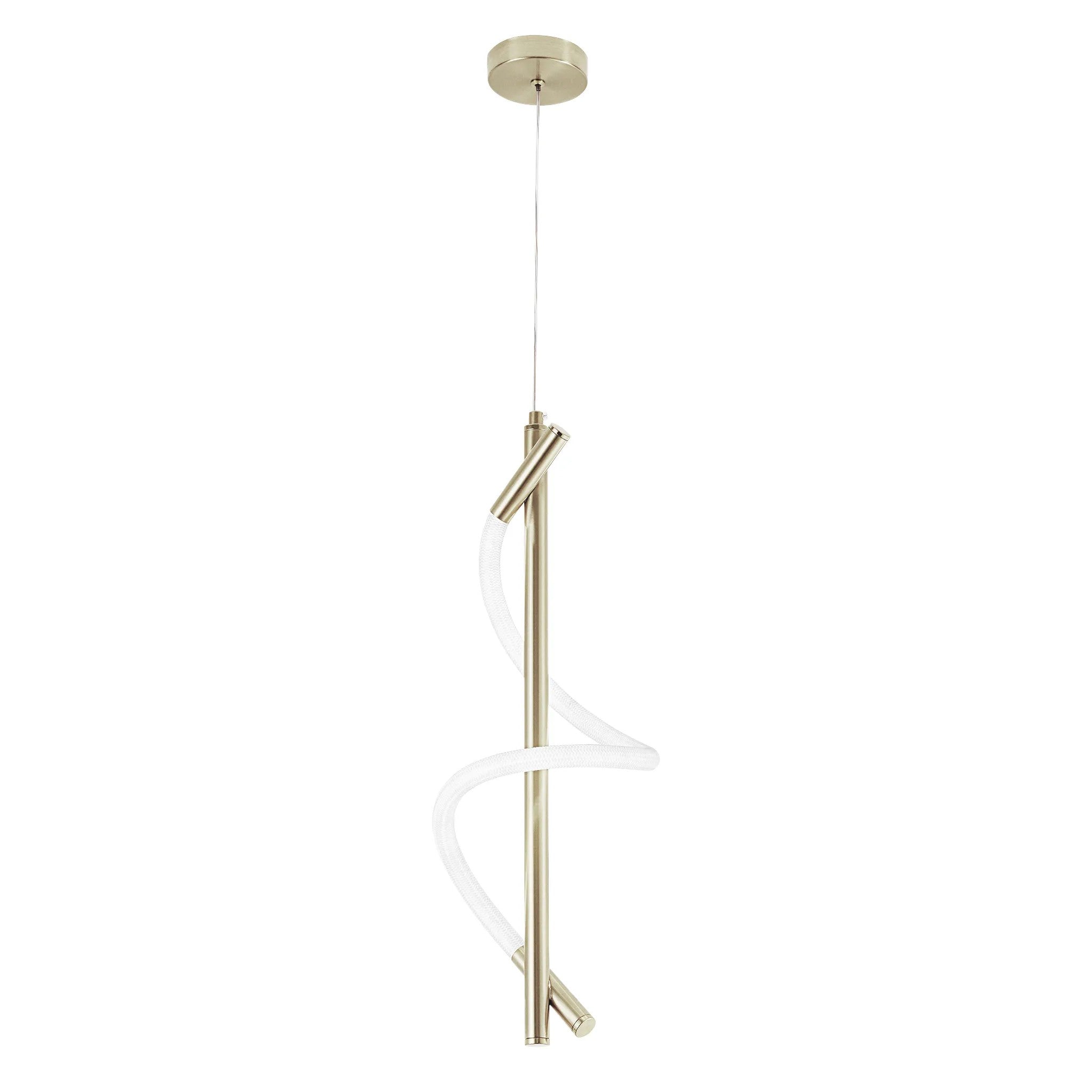 LAMPA WISZĄCA LED G015-CP JASNE ZŁOTO 3