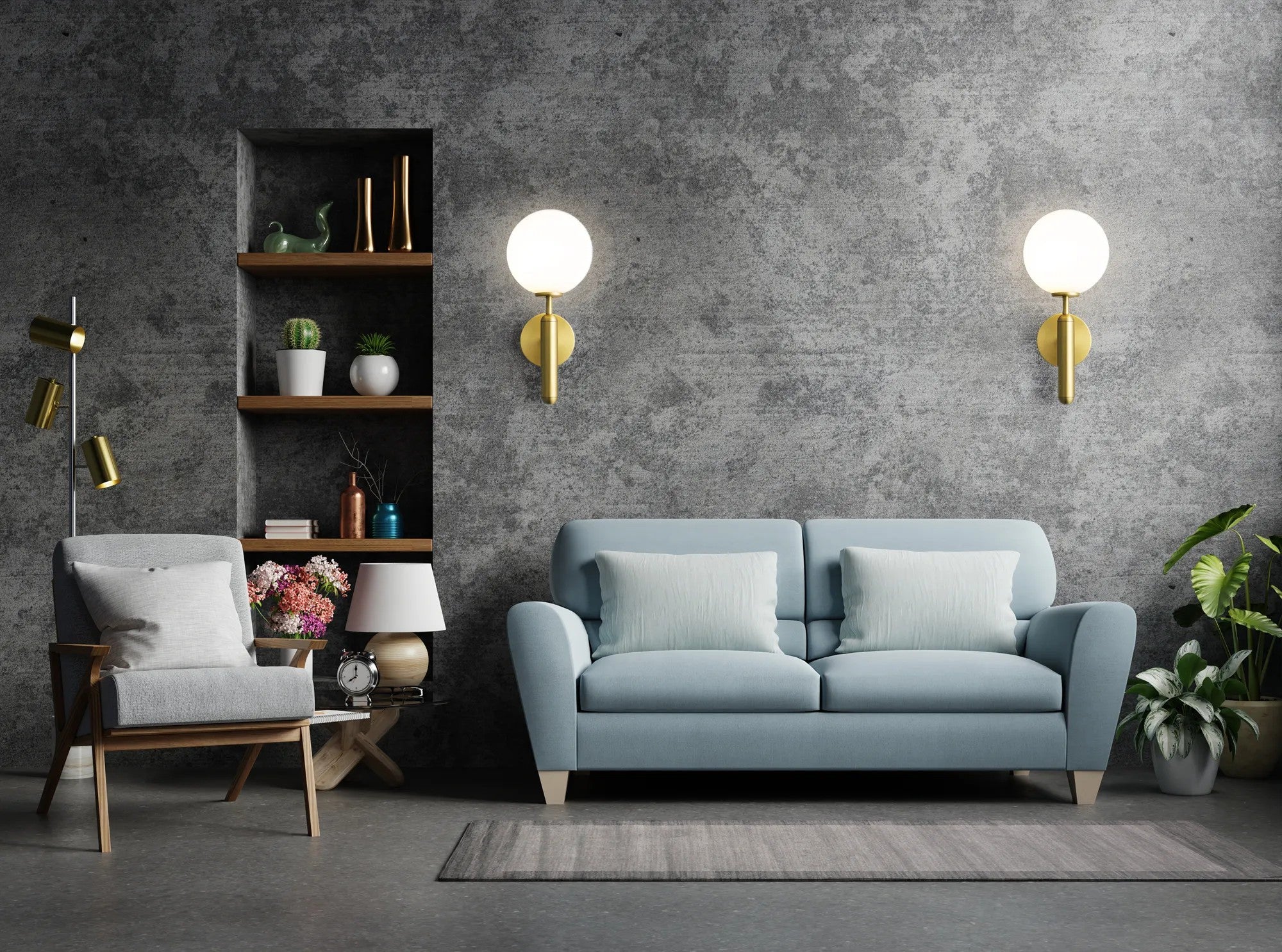 LAMPA ŚCIENNA KINKIET APP894-1W Złota 3