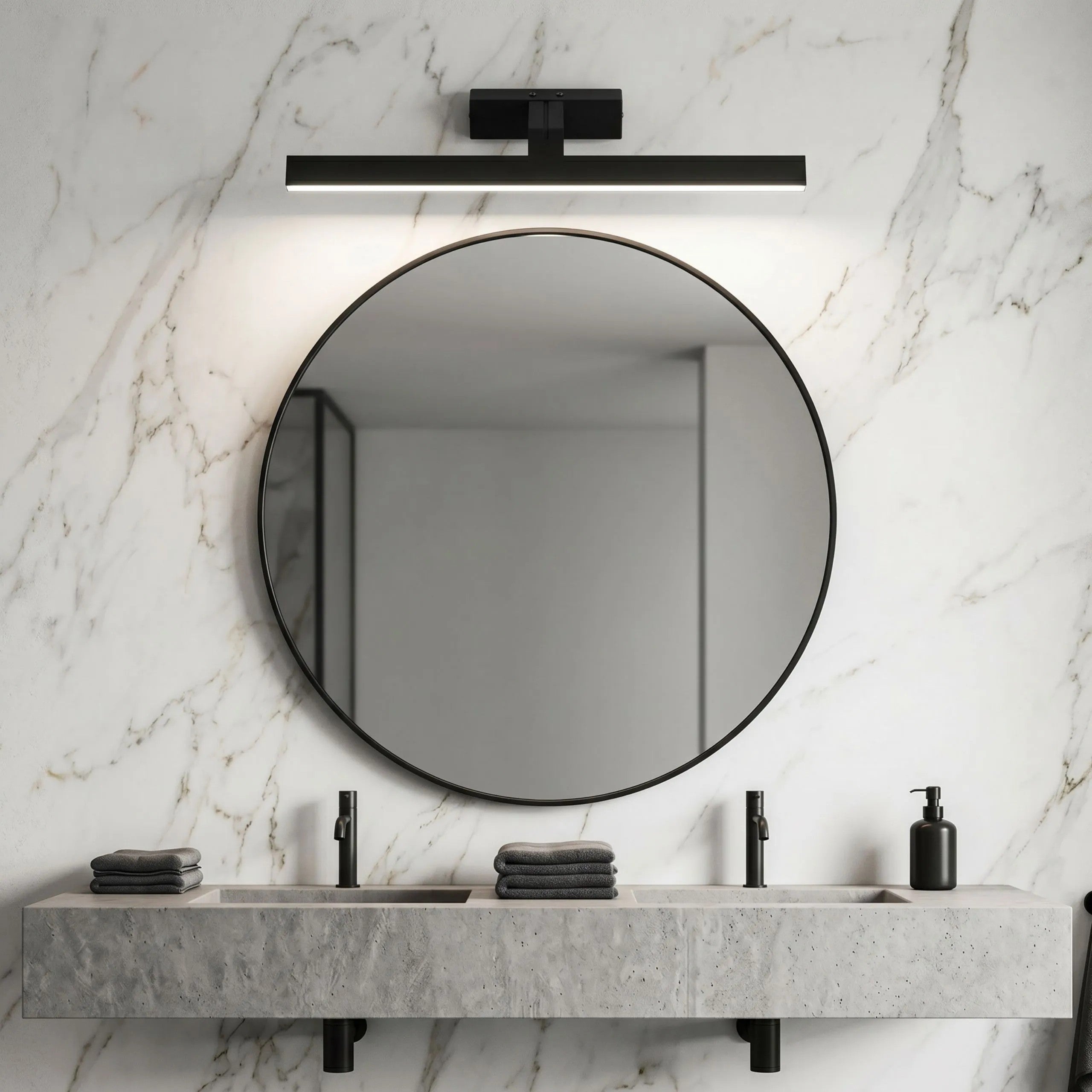 Kinkiet Łazienkowy LED SWE011-1W 58cm Czarny 3