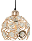 LAMPA WISZĄCA SUFITOWA KRYSZTAŁOWAA APP208-1C Złota 3