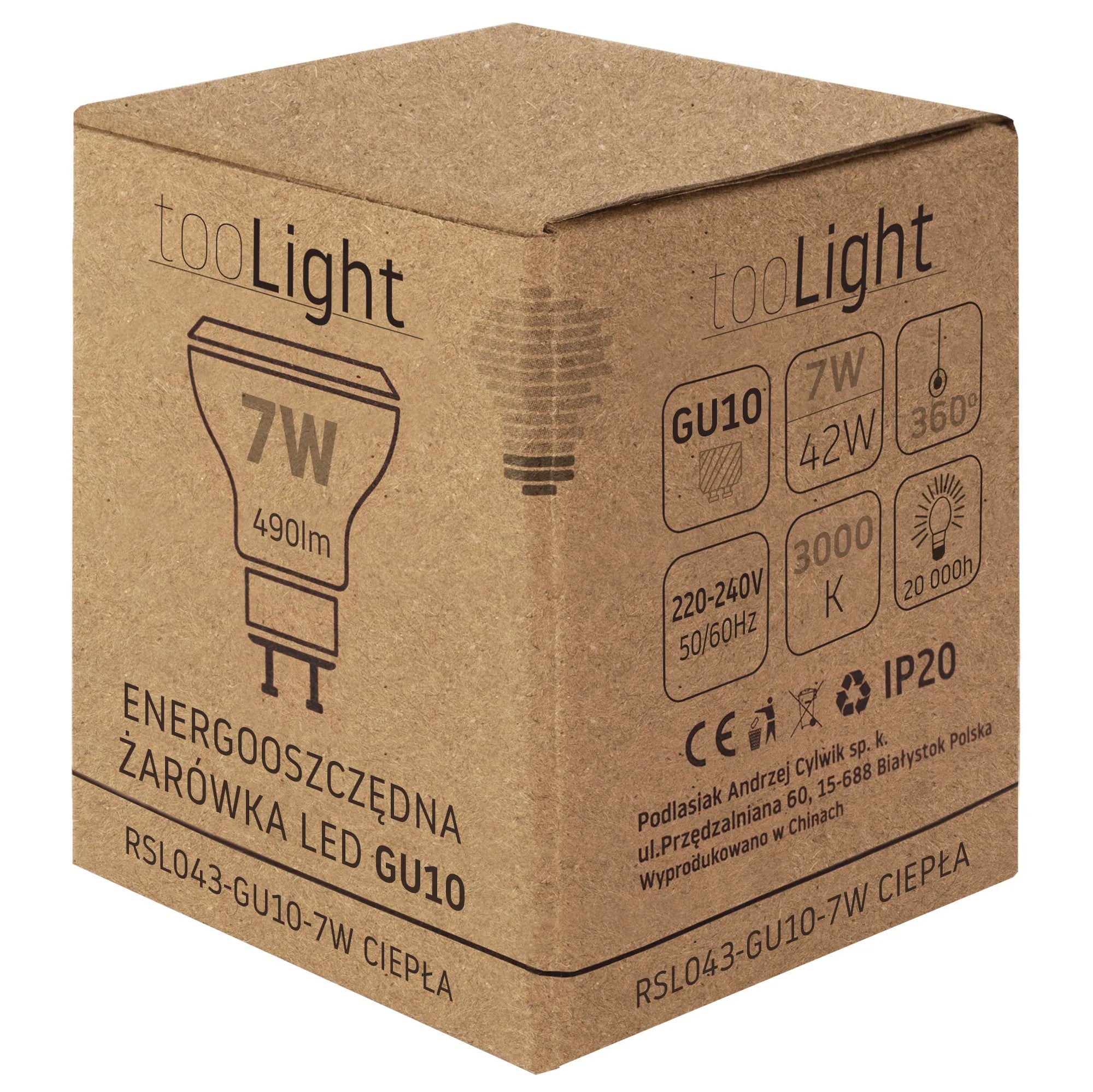 Żarówka LED Ciepła GU10 7W RSL043 3