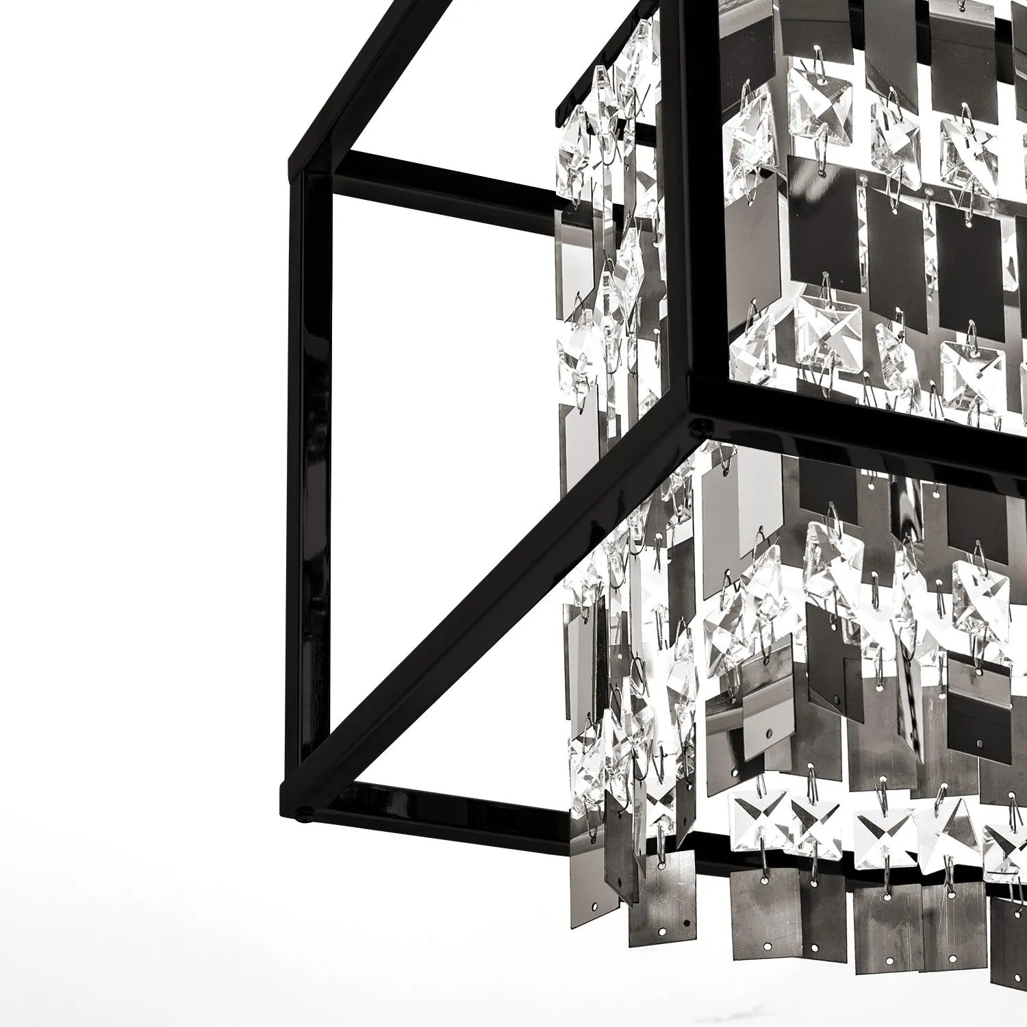 Lampa Wisząca Kryształowa APP1110-1CP Czarna 3