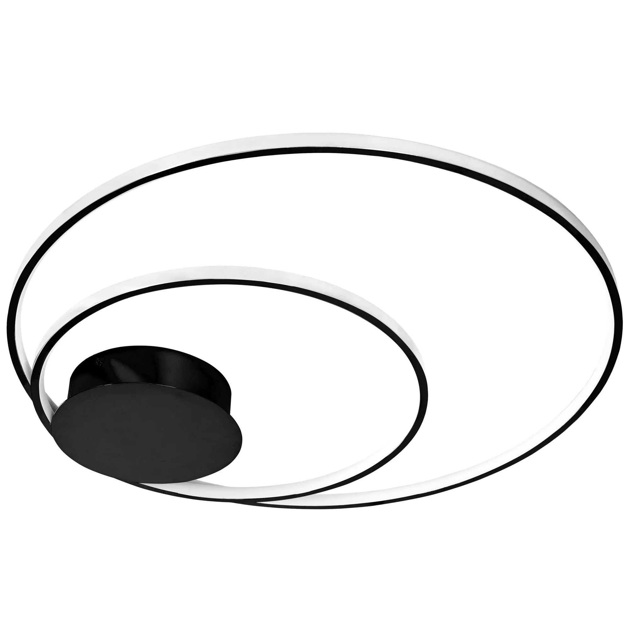 LAMPA SUFITOWA Z PILOTEM PLAFON LED APP802-C Czarna 3