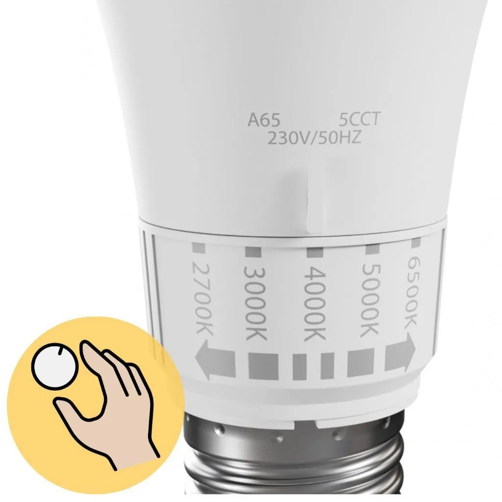 Żarówka LED 5 Barw Światła GLS E27 230V 13W 5CCT 3
