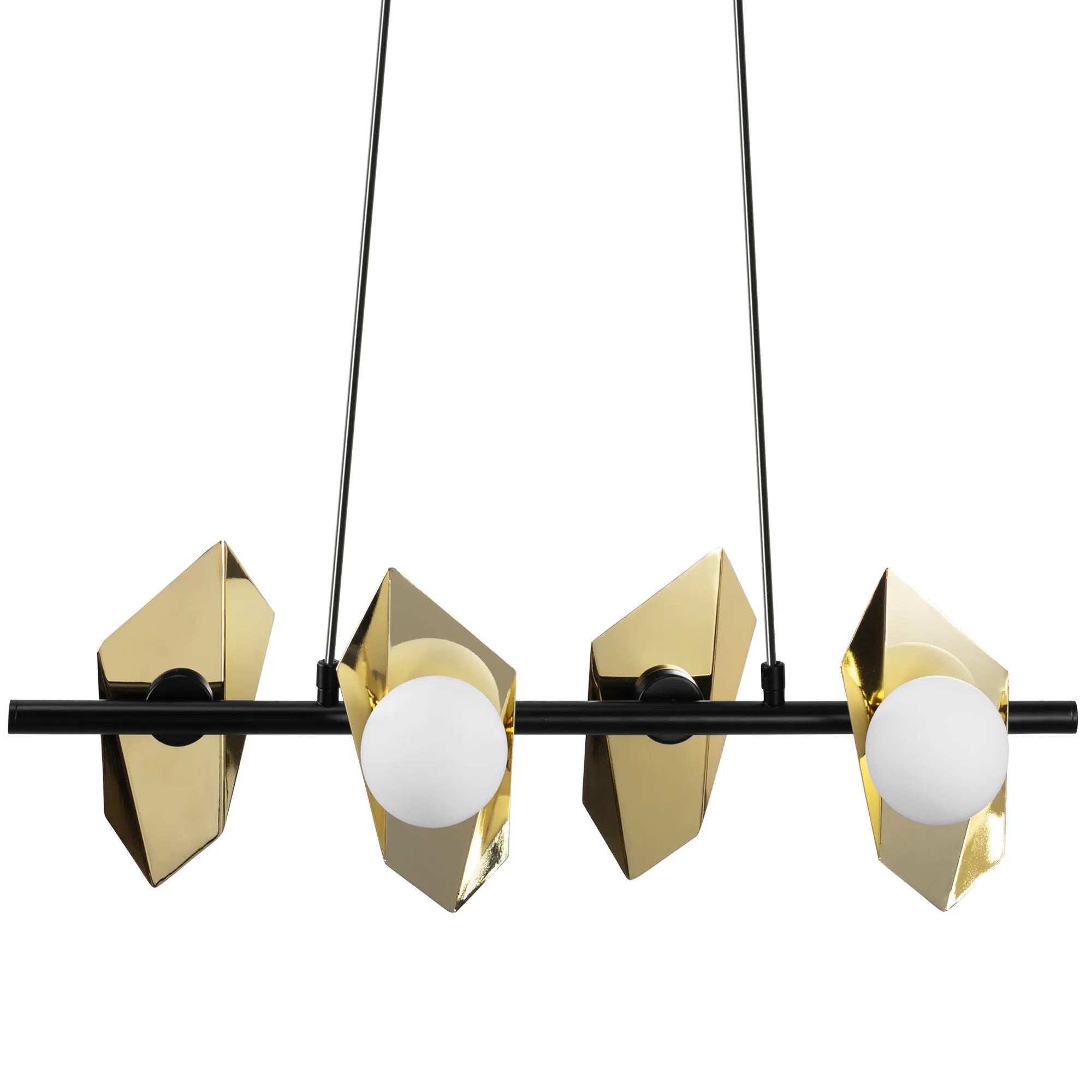 LAMPA SUFITOWA WISZĄCA APP1412-CP CZARNO/ZŁOTA 3