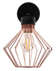 Lampa Kinkiet Ścienny Metalowy Loft APP534-1W Różowe Złoto 3