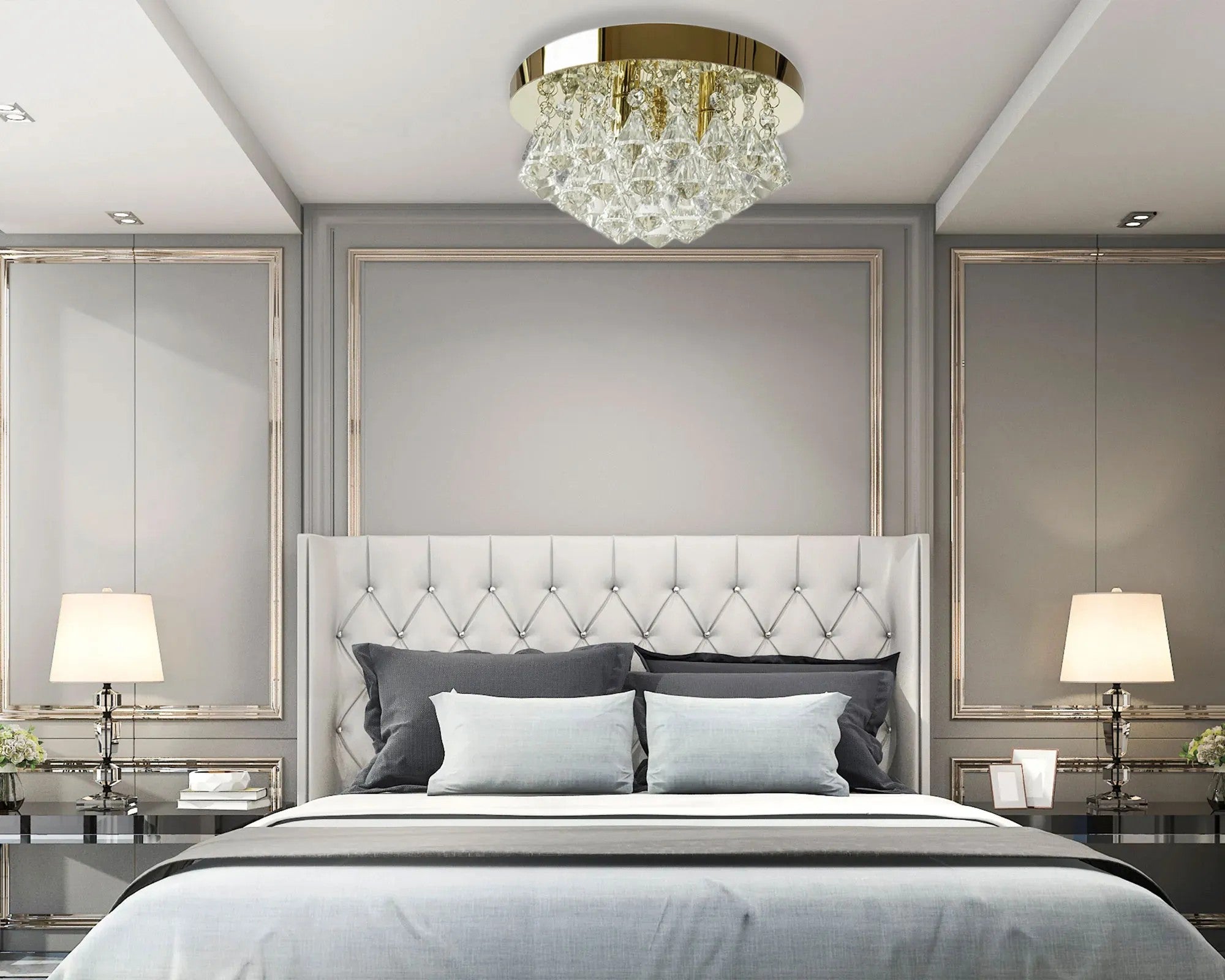 Lampa Kryształowa Plafon APP1655-3CP 3