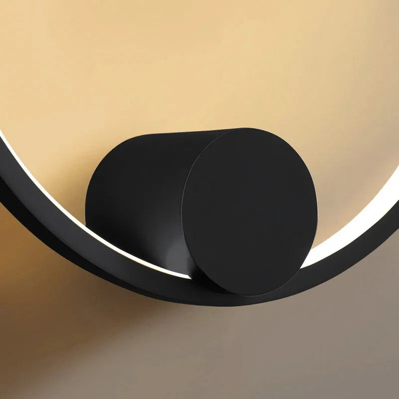 LAMPA ŚCIENNA KINKIET LED APP1386-CW BLACK 40cm 3