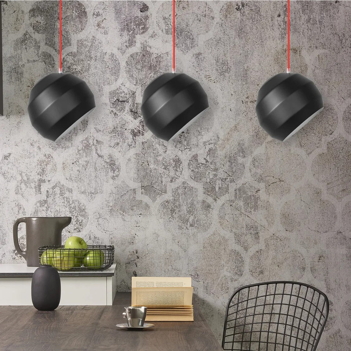 Lampa Sufitowa Wisząca Potrójna APP383-3CPR 3