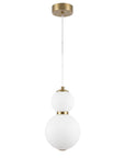Lampa Sufitowa Wisząca LED LHJ112-2CP Złota Szczotkowana 3