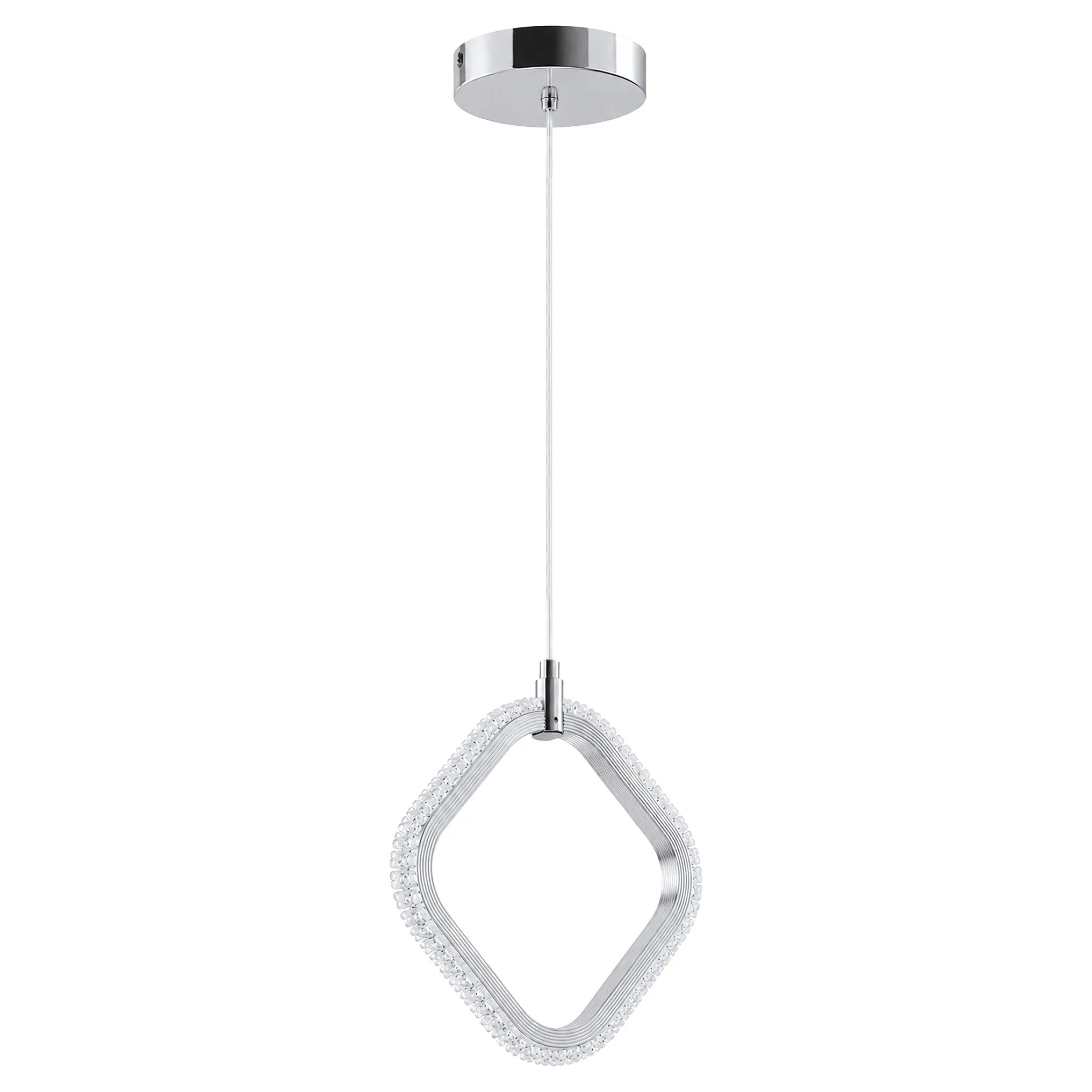 Lampa Sufitowa Wisząca LED LHJ127-W Chrom 3