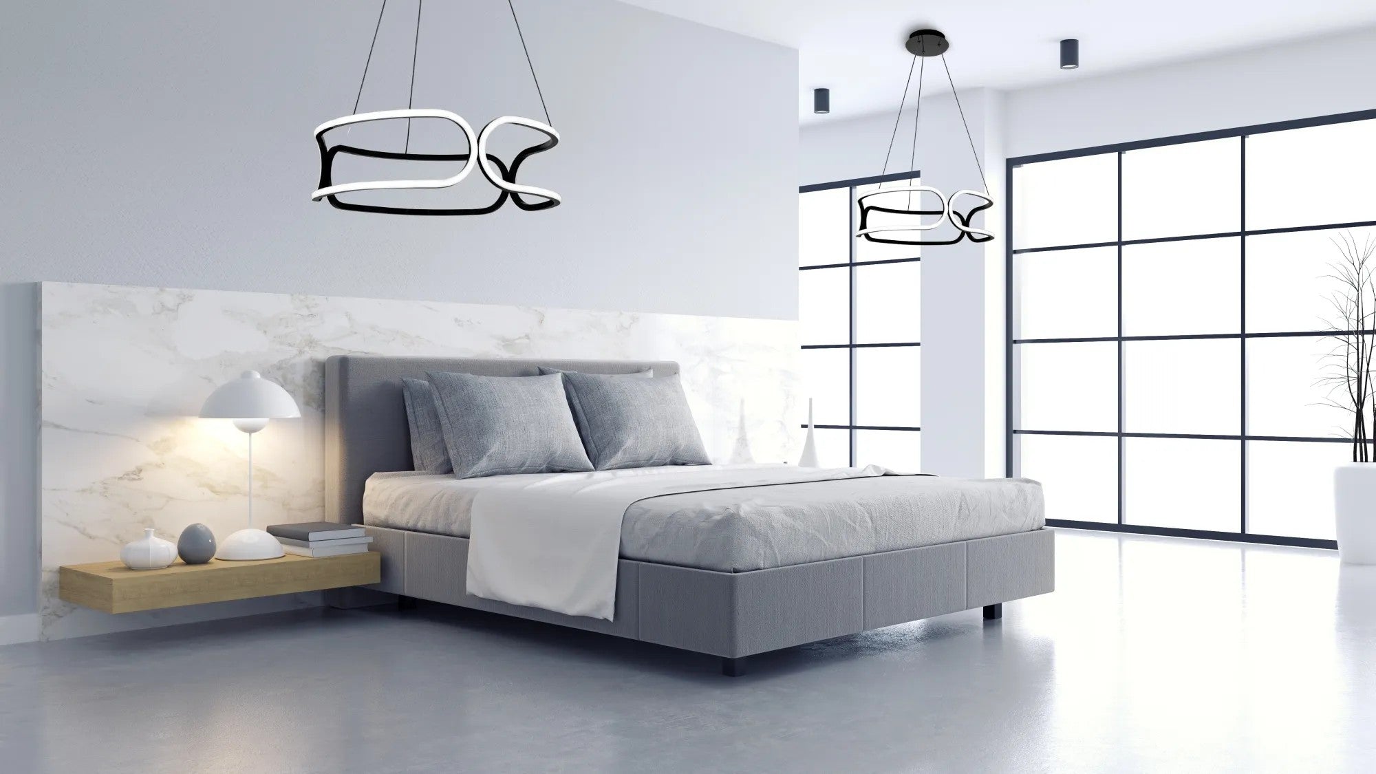 LAMPA SUFITOWA Z PILOTEM PLAFON LED APP790-CP TRIO Czarna 3