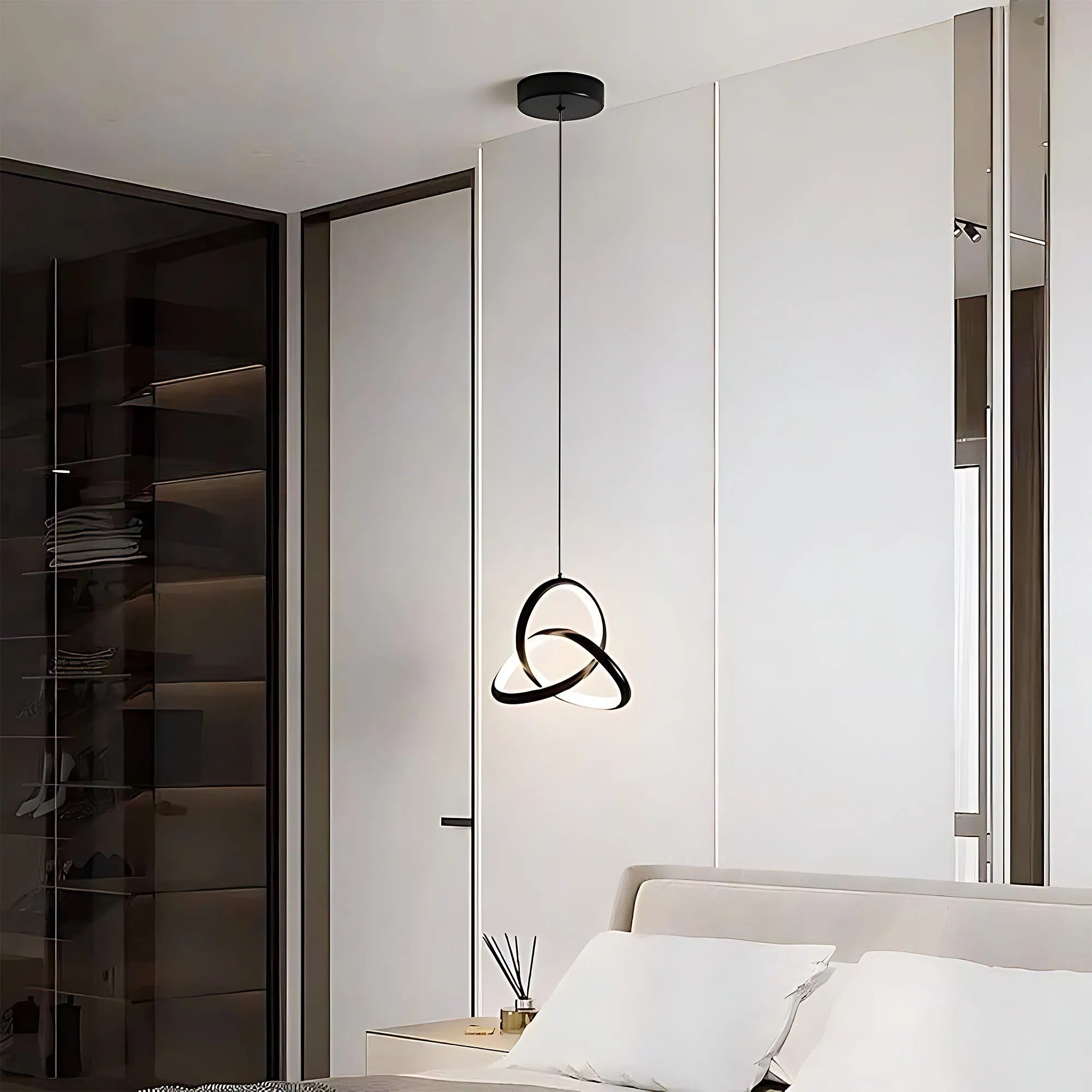 LAMPA SUFITOWA WISZĄCA LED APP1784-CP CZARNA 3