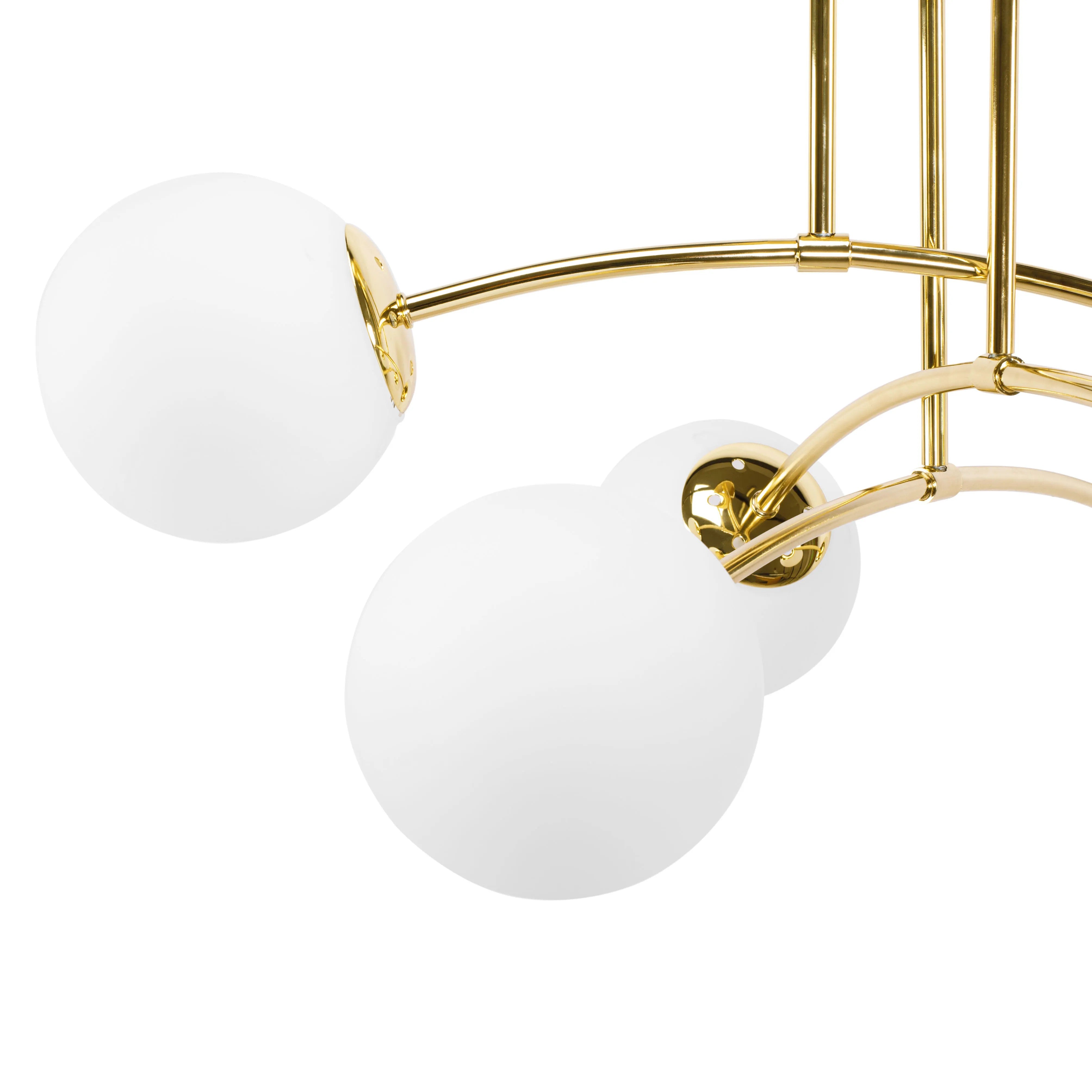 LAMPA WISZĄCA SUFITOWA ZŁOTA APP1577-6C 3