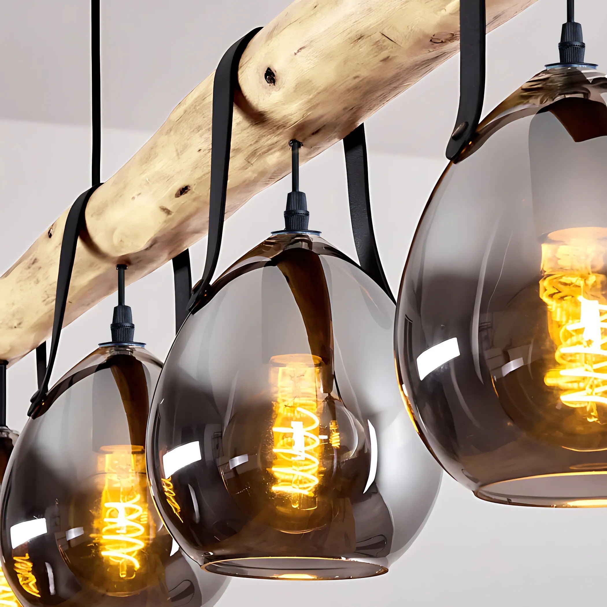 Lampa Wisząca APP1775-4CP WOOD GREY 3