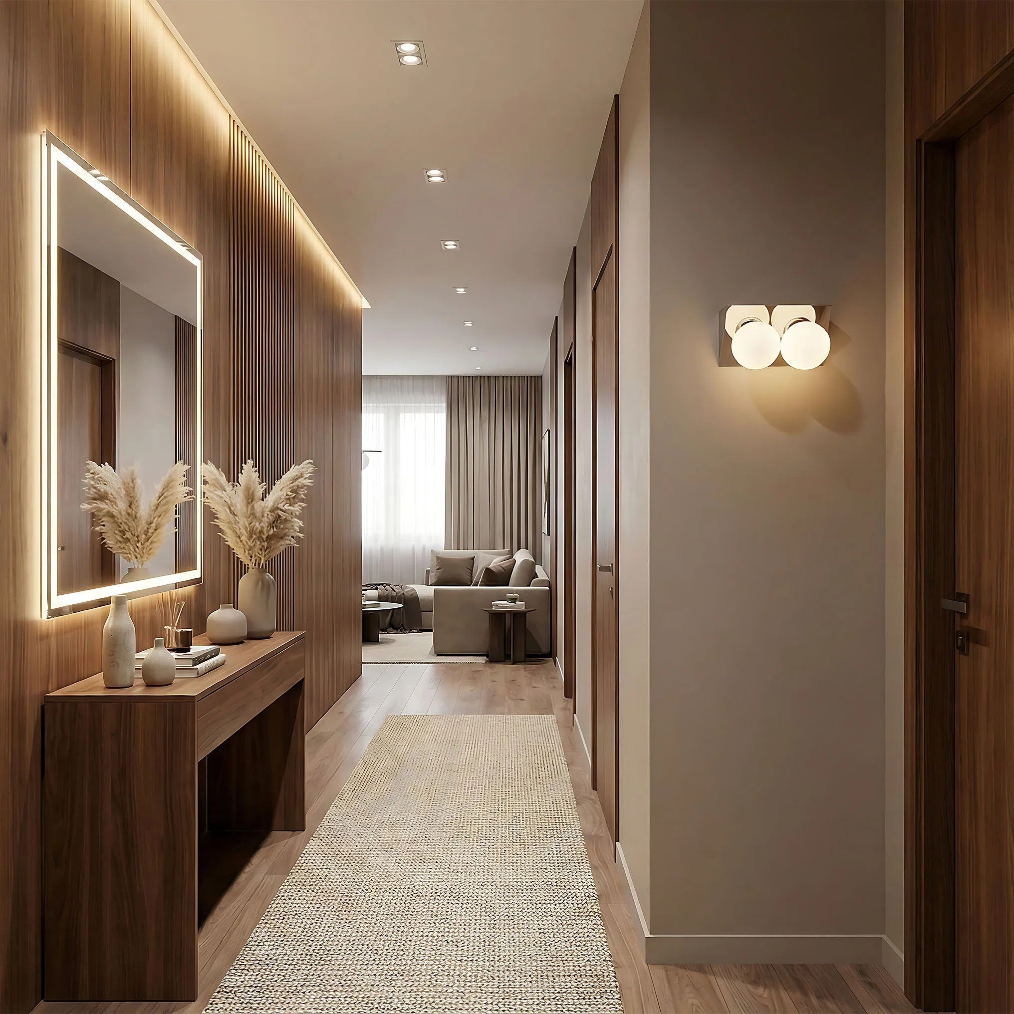 LAMPA ŚCIENNA KINKIET APP1228-2W Chrom 3