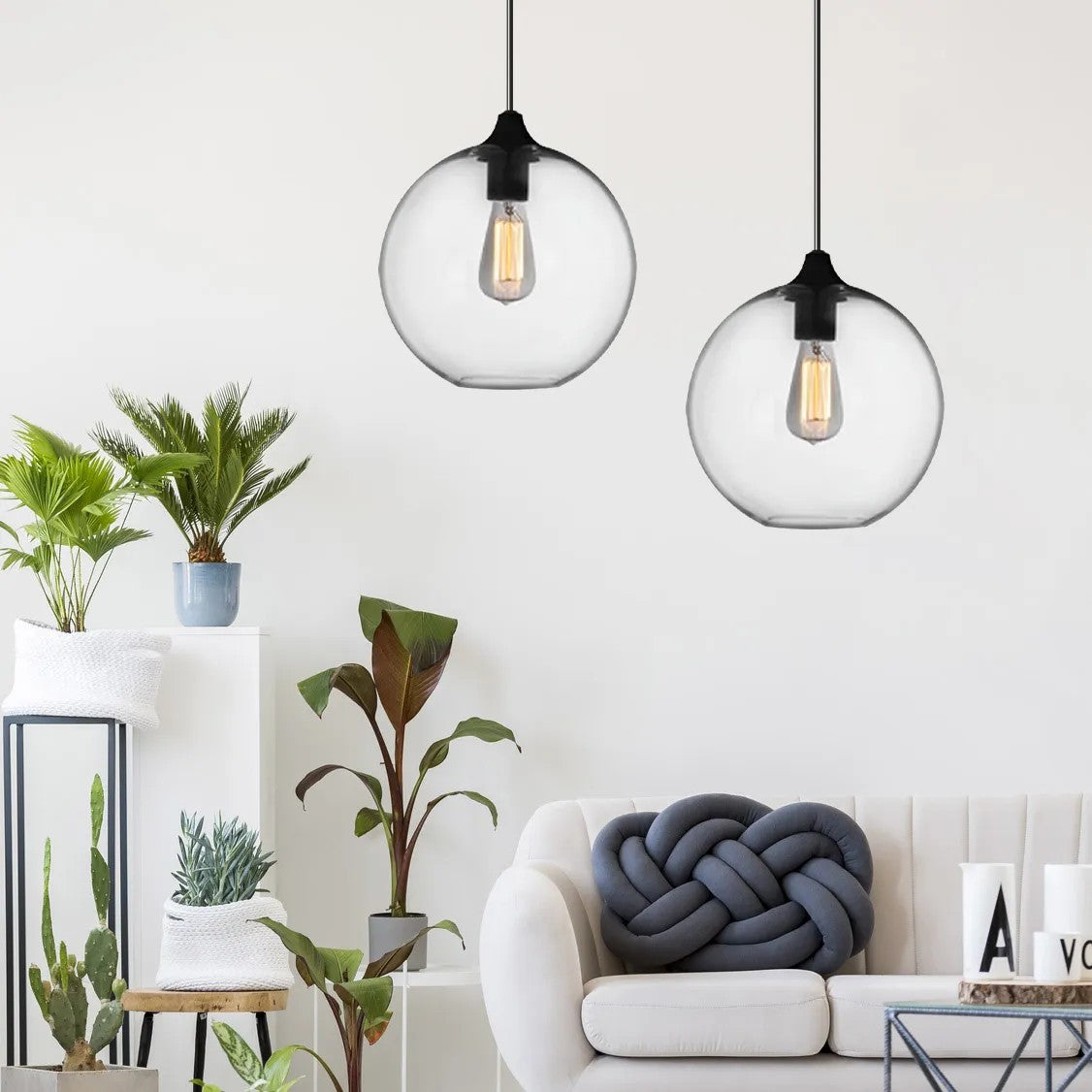 Lampa Sufitowa Wisząca Szklana APP311-1CP Loft 3