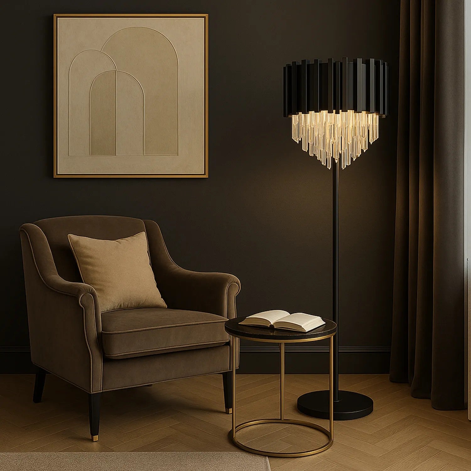 Lampa Stojąca Podłogowa APP1715-3F Czarna 3