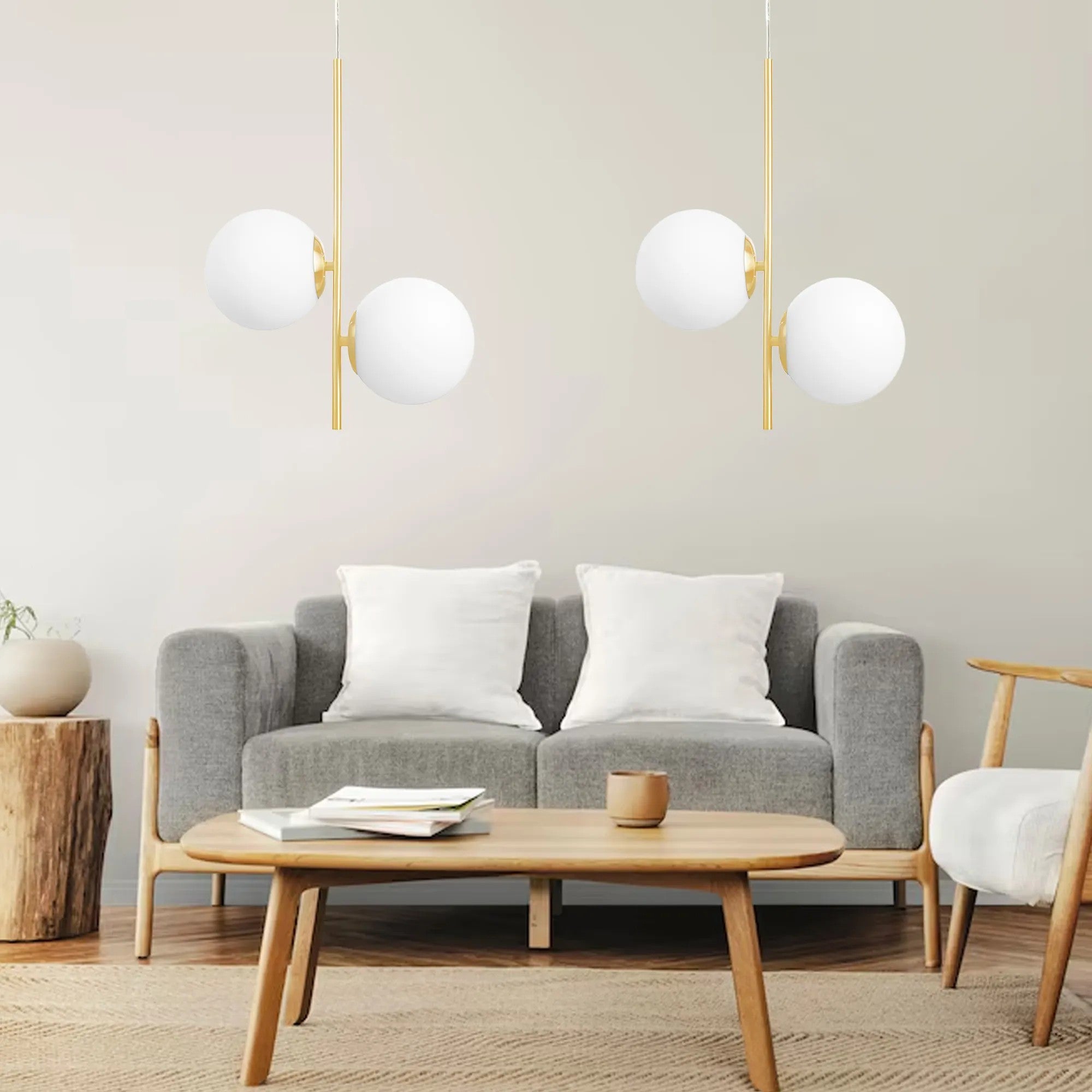 LAMPA SUFITOWA WISZĄCA Gold G118-2CP 3