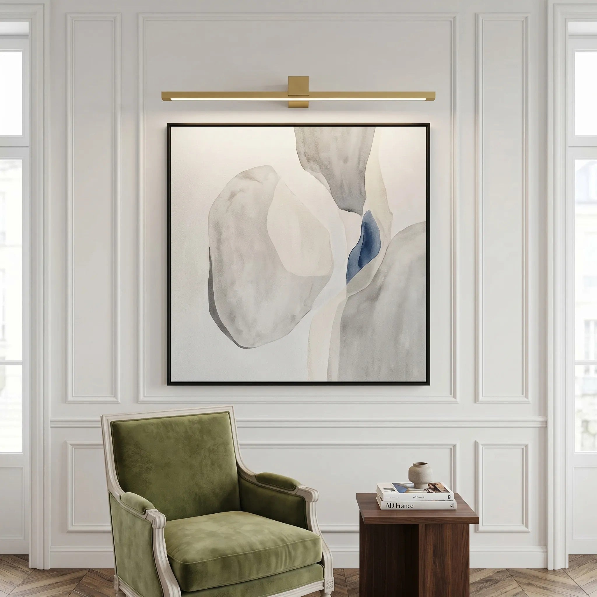 Kinkiet Łazienkowy LED SWE048-1W 80 Cm Złoty Szczotkowany 3