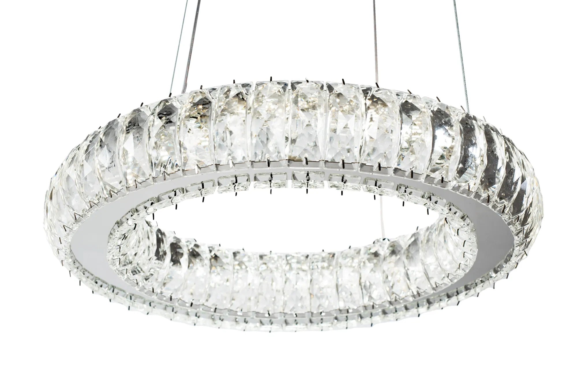 Kryształowa Lampa Sufitowa LED APP1040-CP + Pilot 3