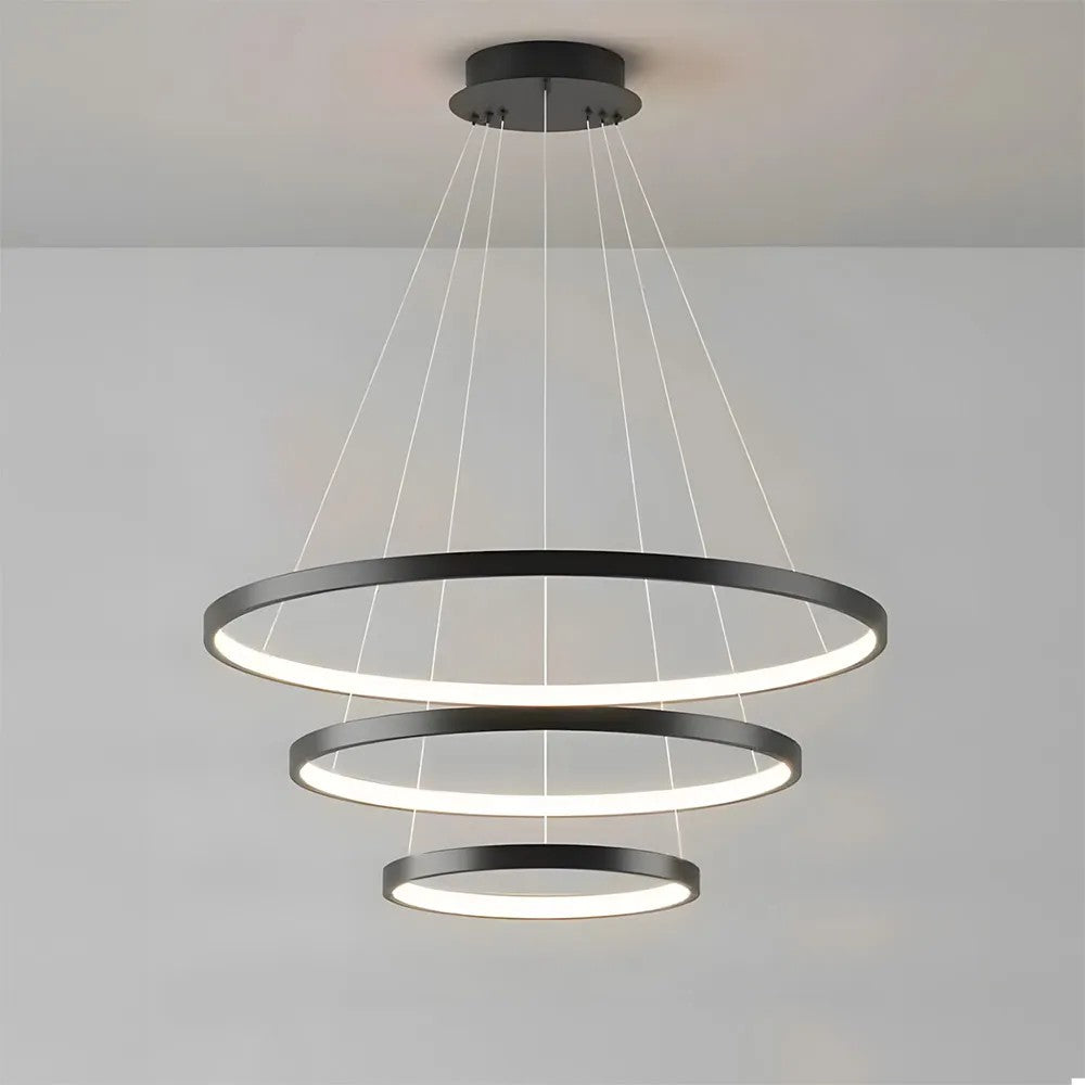 LAMPA SUFITOWA WISZĄCA LED LHJ013-CP3 Czarna 3
