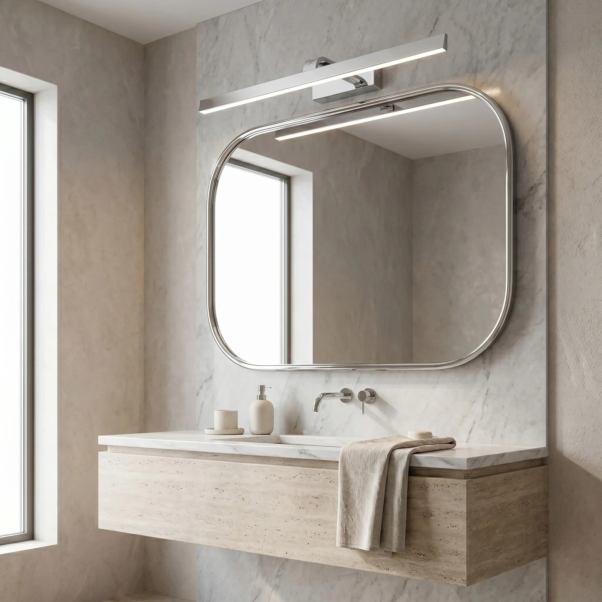 Kinkiet Łazienkowy LED SWE003-1W 73cm Chrom 3